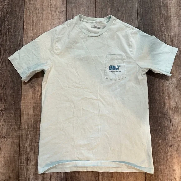 Vineyard Vines Kids' Peach Quarter-Zip Sweatshirt NWT and one tee-shirt (worn 1x - Picture 3 of 4